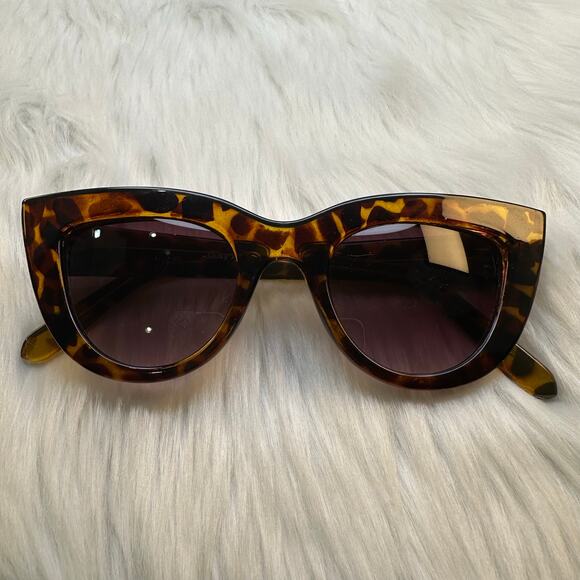 Quay Tortoise Shell Cat Eye Sunglasses - Picture 1 of 8
